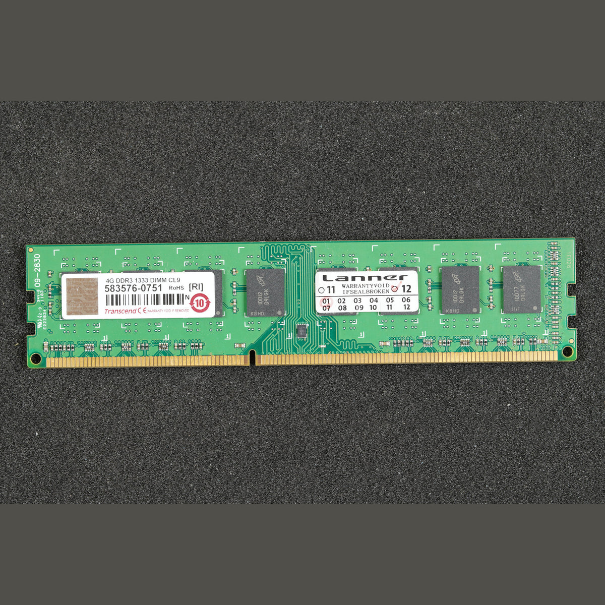 Transcend 4G DDR3 1333 DIMM CL9 4GB Memory RAM