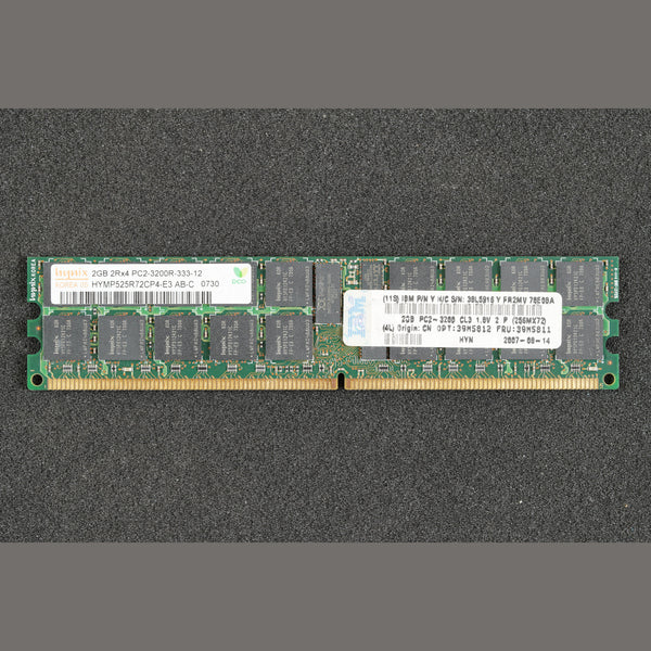 Hynix HYMP525R72CP4-E3 PC2-3200R-333-12 2GB 2Rx4 Server Memory RAM
