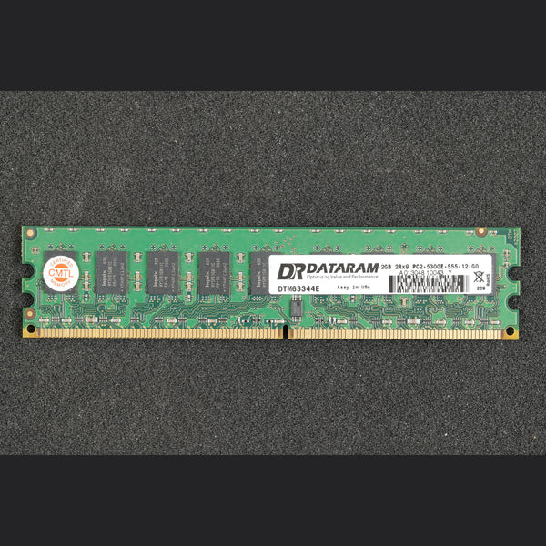 Dataram DTM63344E 2GB PC2-5300E-555-12-G0 Server Memory RAM