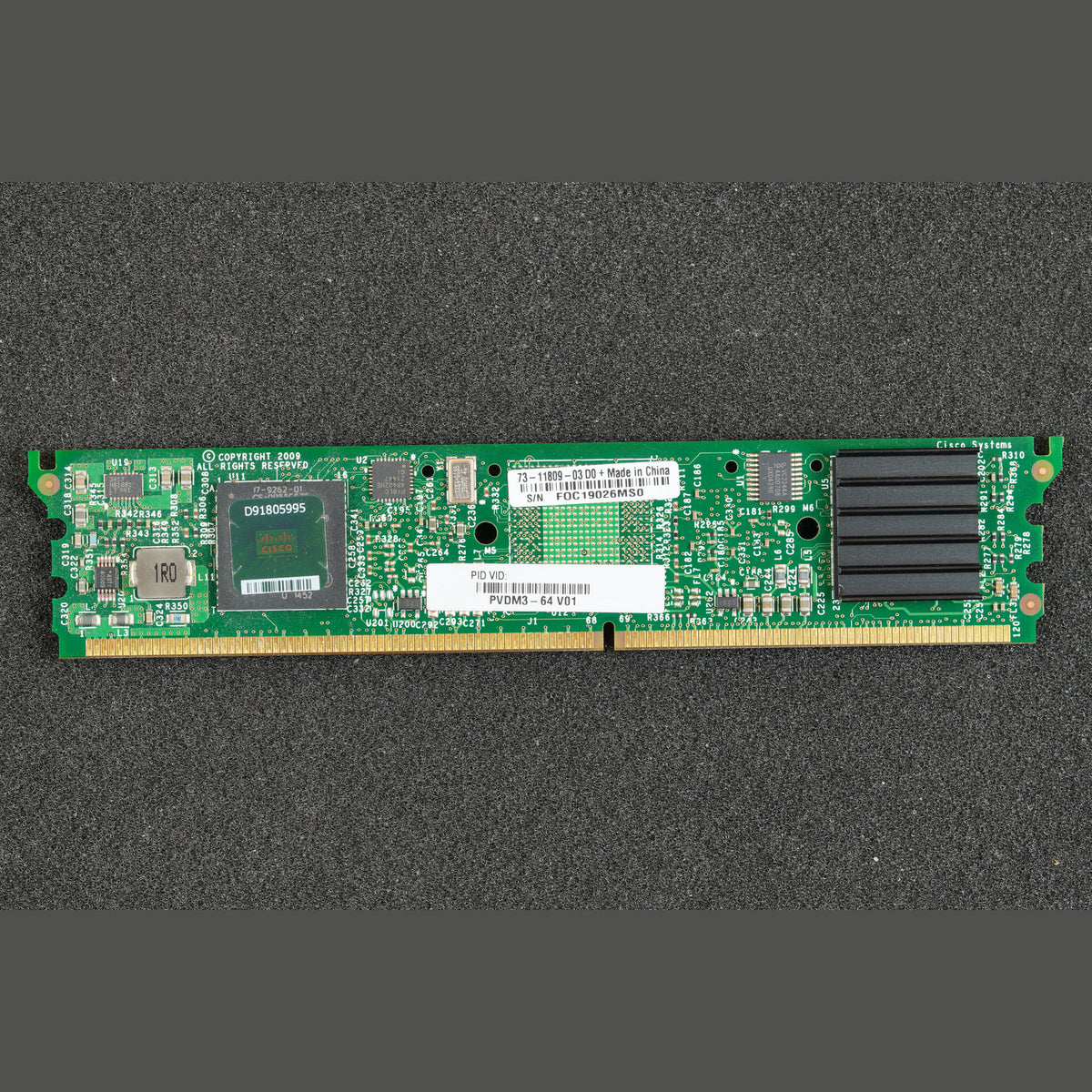 Cisco PVDM3-64 64-channel high-density voice DSP module