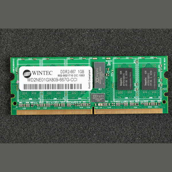 Wintec WD2NE01GX809-667G-CCI DDR2-667 1GB Memory RAM