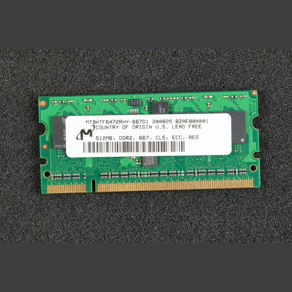 MT9HTF6472RHY-667D1 512MB 667 CL5 ECC REG SODIMM Memory RAM