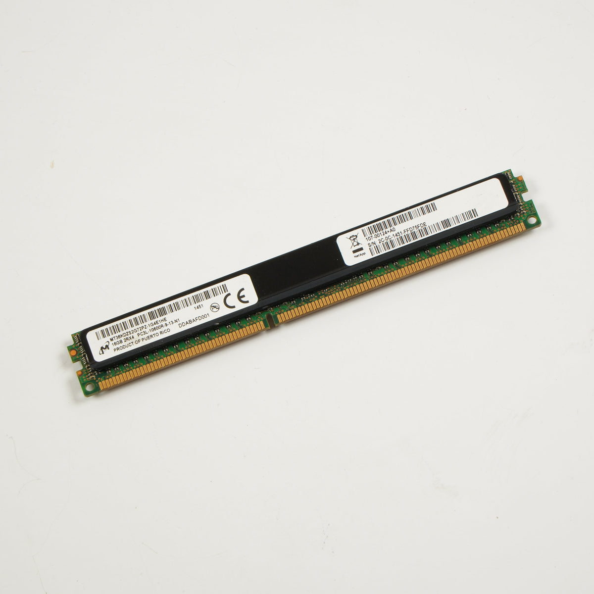 Micron MT36KDZS2G72PZ-1G4E1 16GB PC3L-10600R-9-13-N1 Low Profile Server Memory