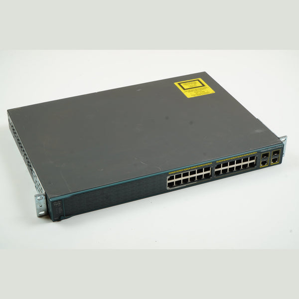 Cisco WS-C2960-24LC-S 24-Port Switch with Rack Mount Brackets PoE-8