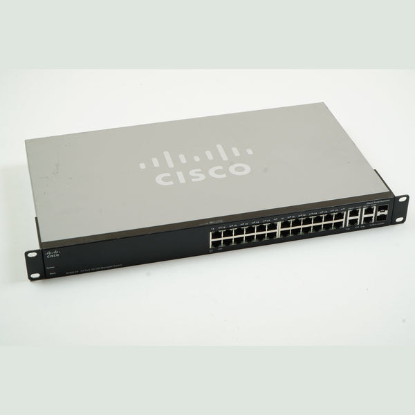 Cisco SF300-24 24-Port Switch With Rack Mount Brackets