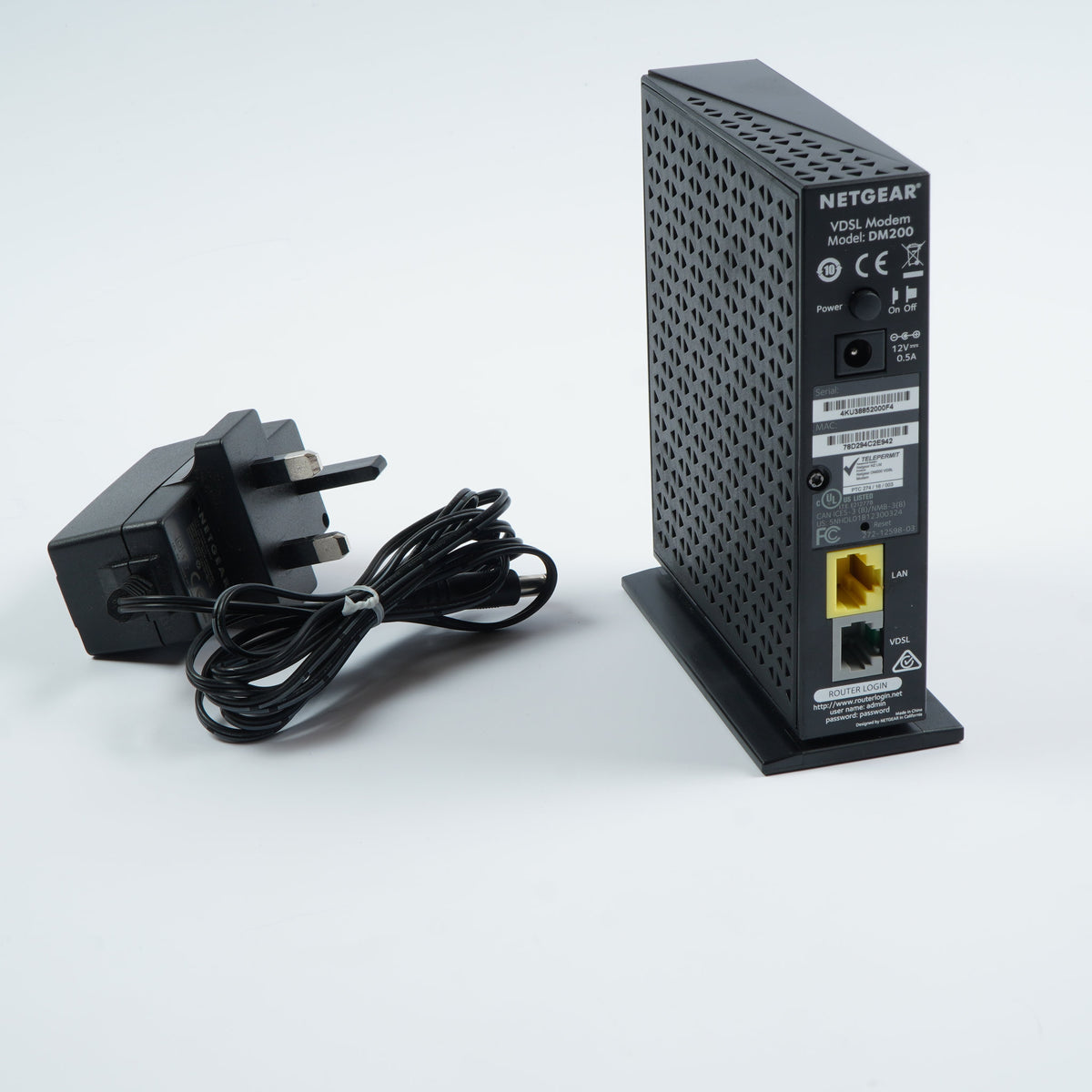 Netgear DM200 VDSL Modem with PSU
