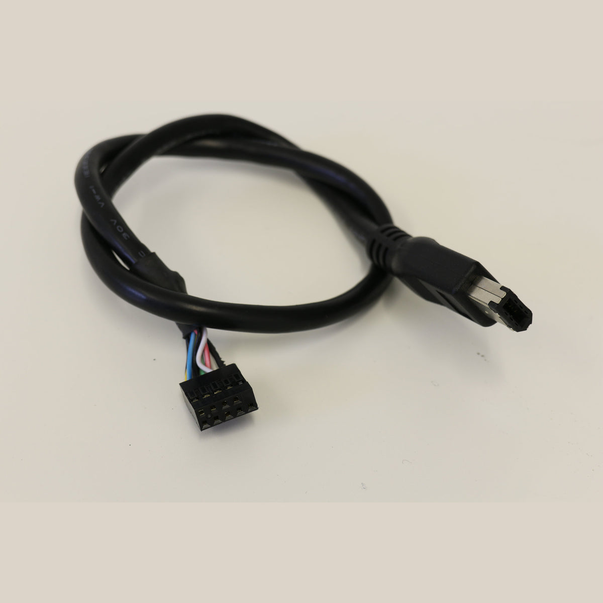 26-101805-001 Male 6-Pin Firewire Connector to Internal 9-Pin Board Header 350mm