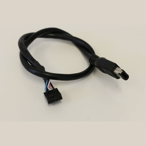 26-101805-001 Male 6-Pin Firewire Connector to Internal 9-Pin Board Header 350mm