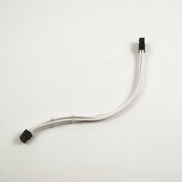 6-Pin PCIe 30CM Power Extension cable White