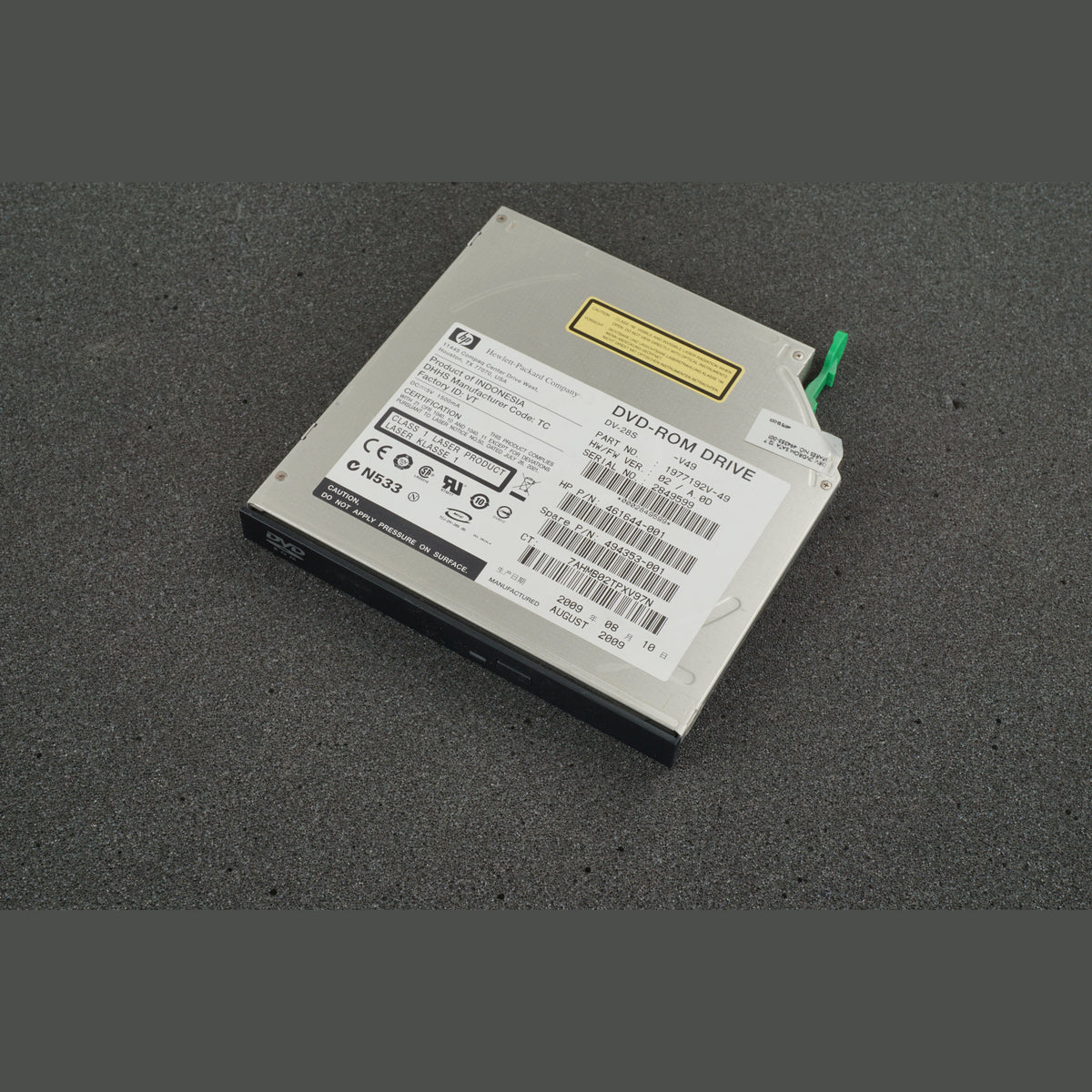 HP 494353-001 DVD-ROM Disk Drive with Bracket DV-28S 461644-001 1977192V-49