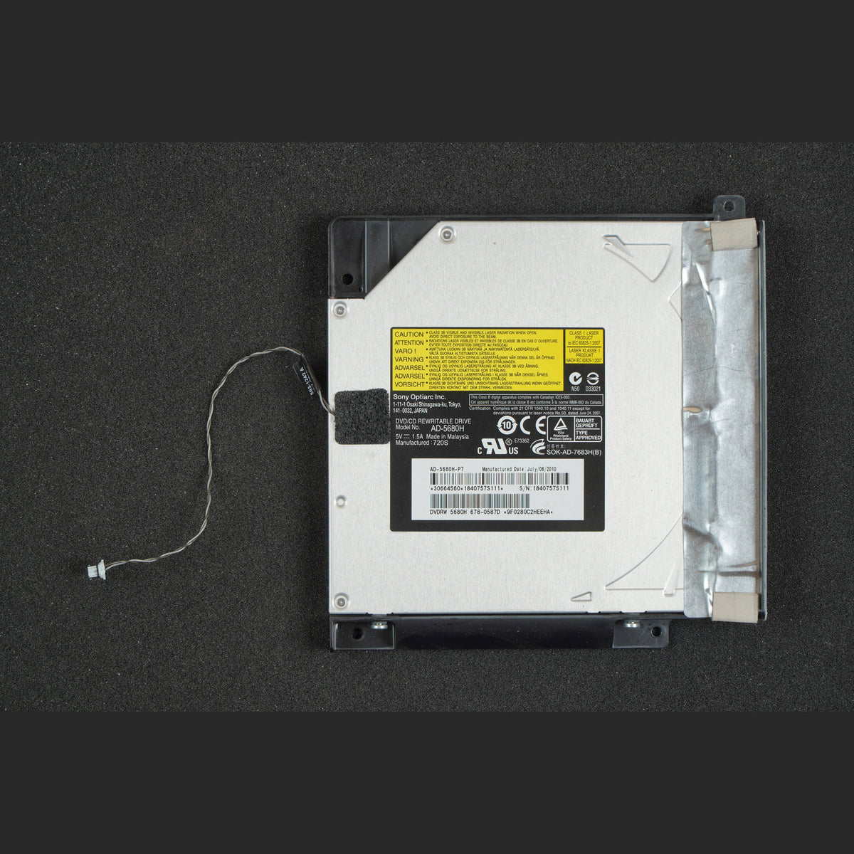 Apple 678-0587D Sony AD-5680H-P7 iMac DVD-RW Disk Drive