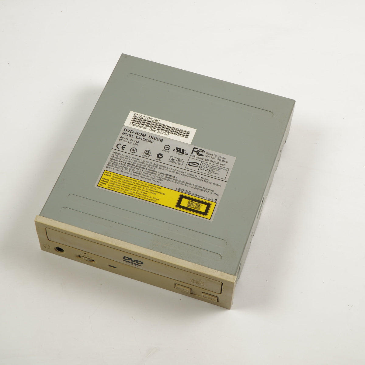 JCV Lite-ON XJ-HD166S Beige DVD-ROM Disk Drive