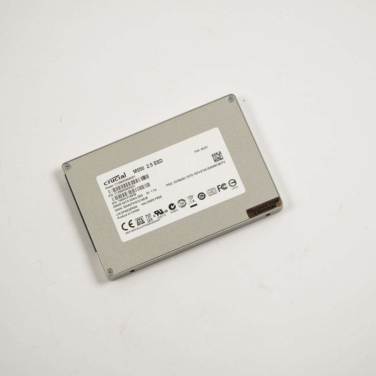 Crucial M550 256GB 2.5" SSD Hard Drive CT256M550SSD1