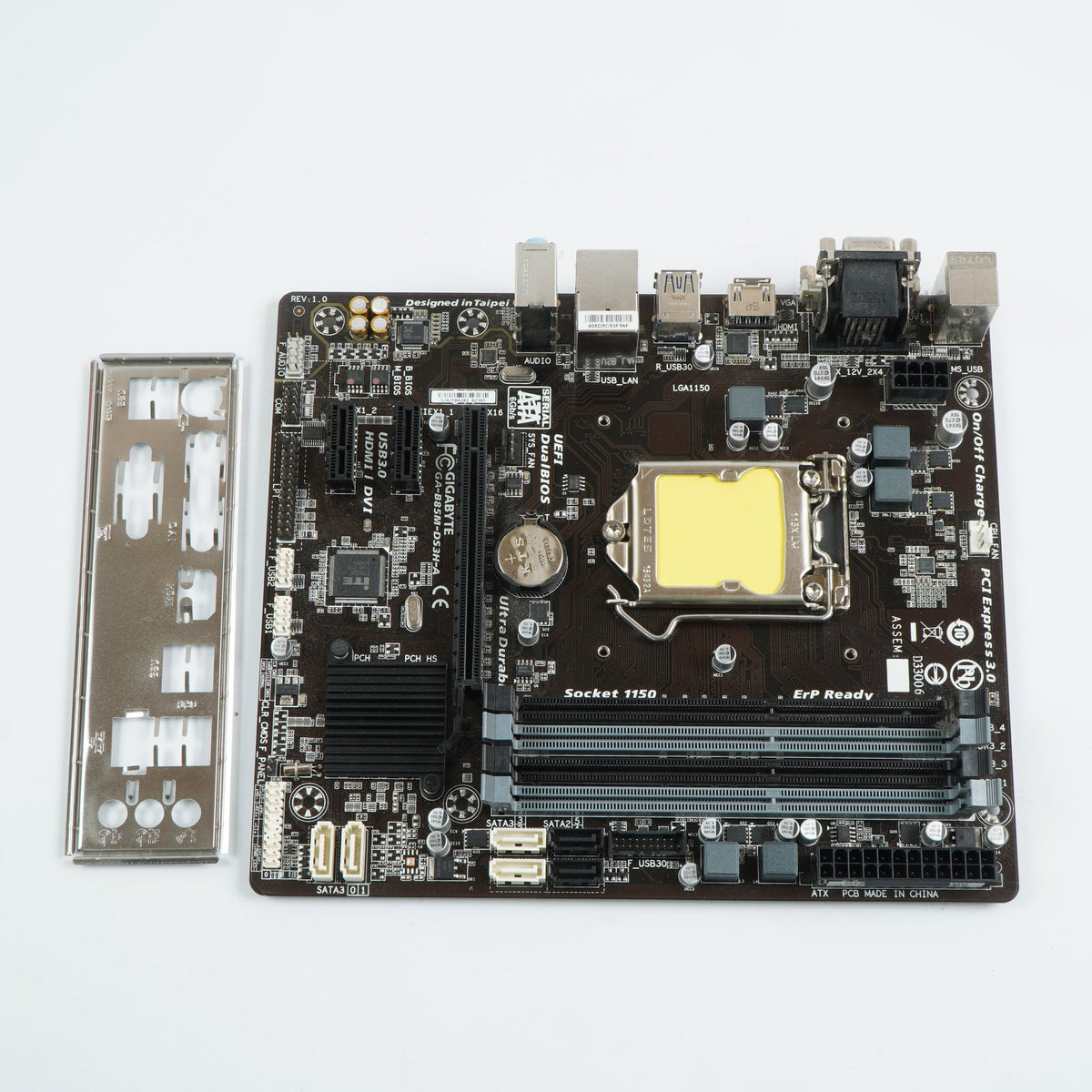 Gigabyte GA-B85M-DS3H-A 4th Gen Motherboard Socket 1150 System Board