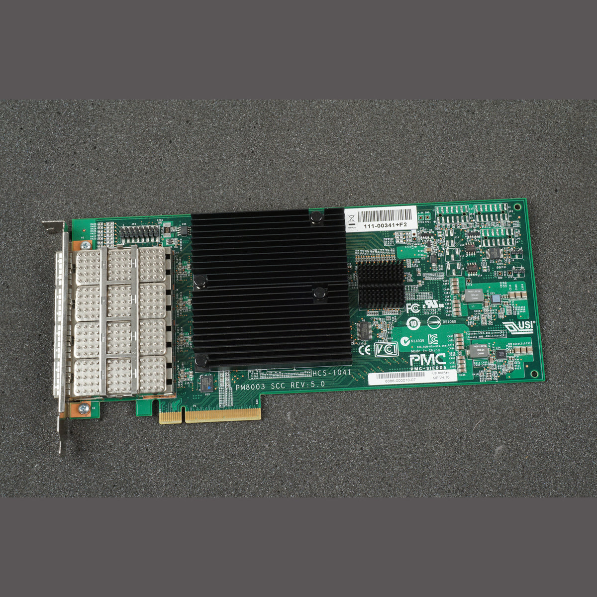 NetApp 111-00341 PMC-SIERRA USI Board PM80030SCC Quad Port SAS Card