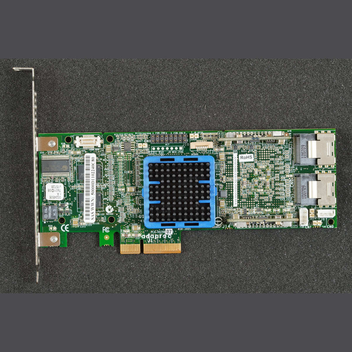 Adaptec RAID 3805 PCIe 8-Port RAID Controller Card ASR3805/256MB