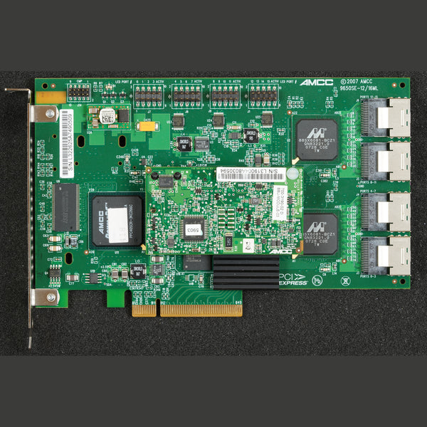 LSI AMCC 9650SE-12/16ML PCIe 16-PORT RAID Controller Card