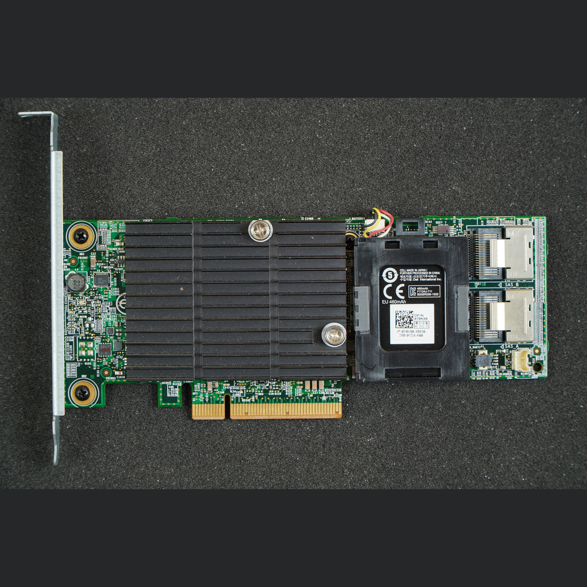Dell 17MXW 017MXW PERC H710 SAS Controller Card with 70K80 BBU