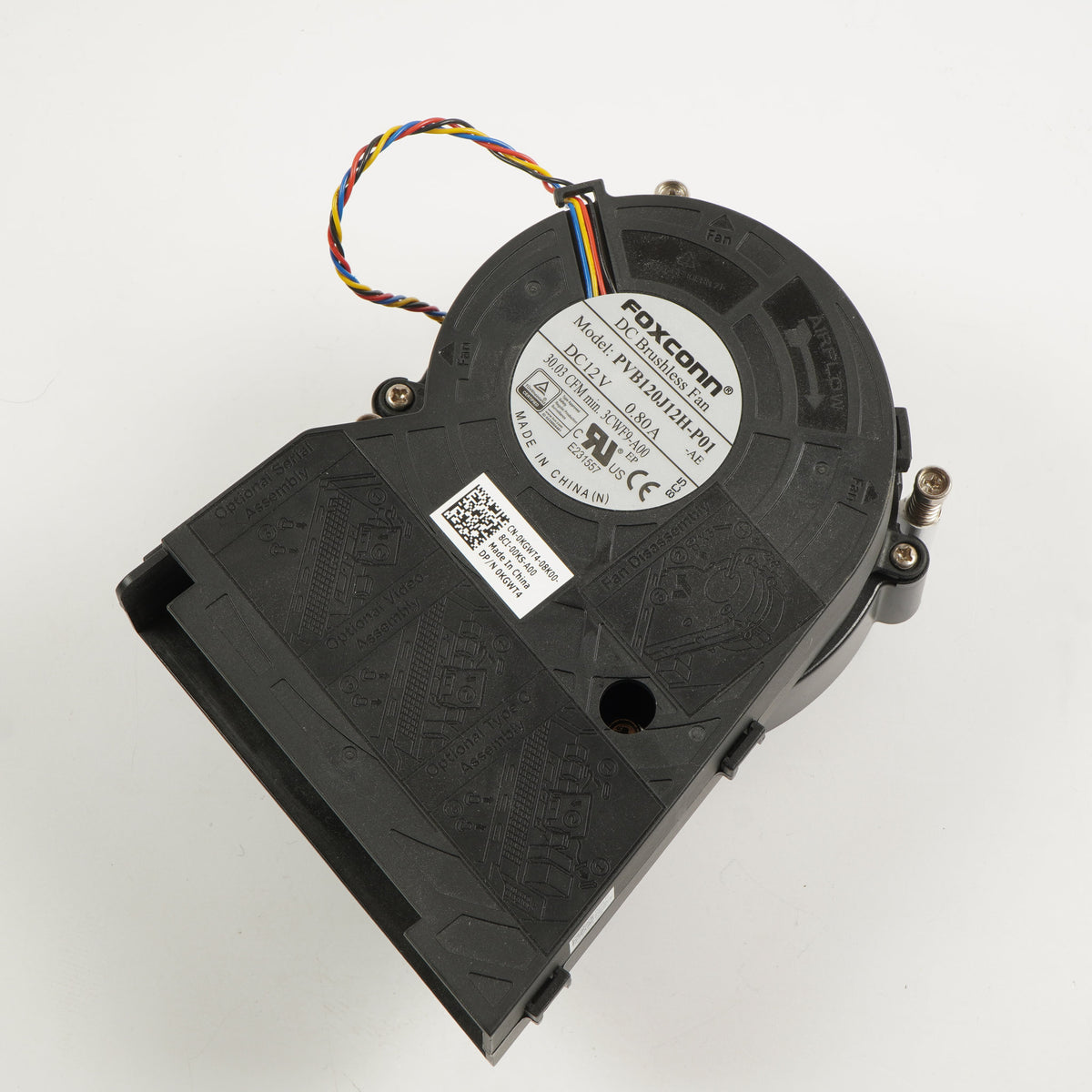 Dell KGWT4 0KGWT4 Heatsink & Fan 3CWF9 CPU Cooler Foxconn PVB120J12H-P01