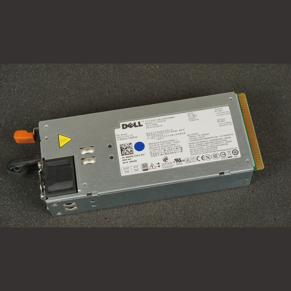 9PG9X 09PG9X Dell Power Supply L1100A-S0 PS-2112-2D-LF 1100W PSU