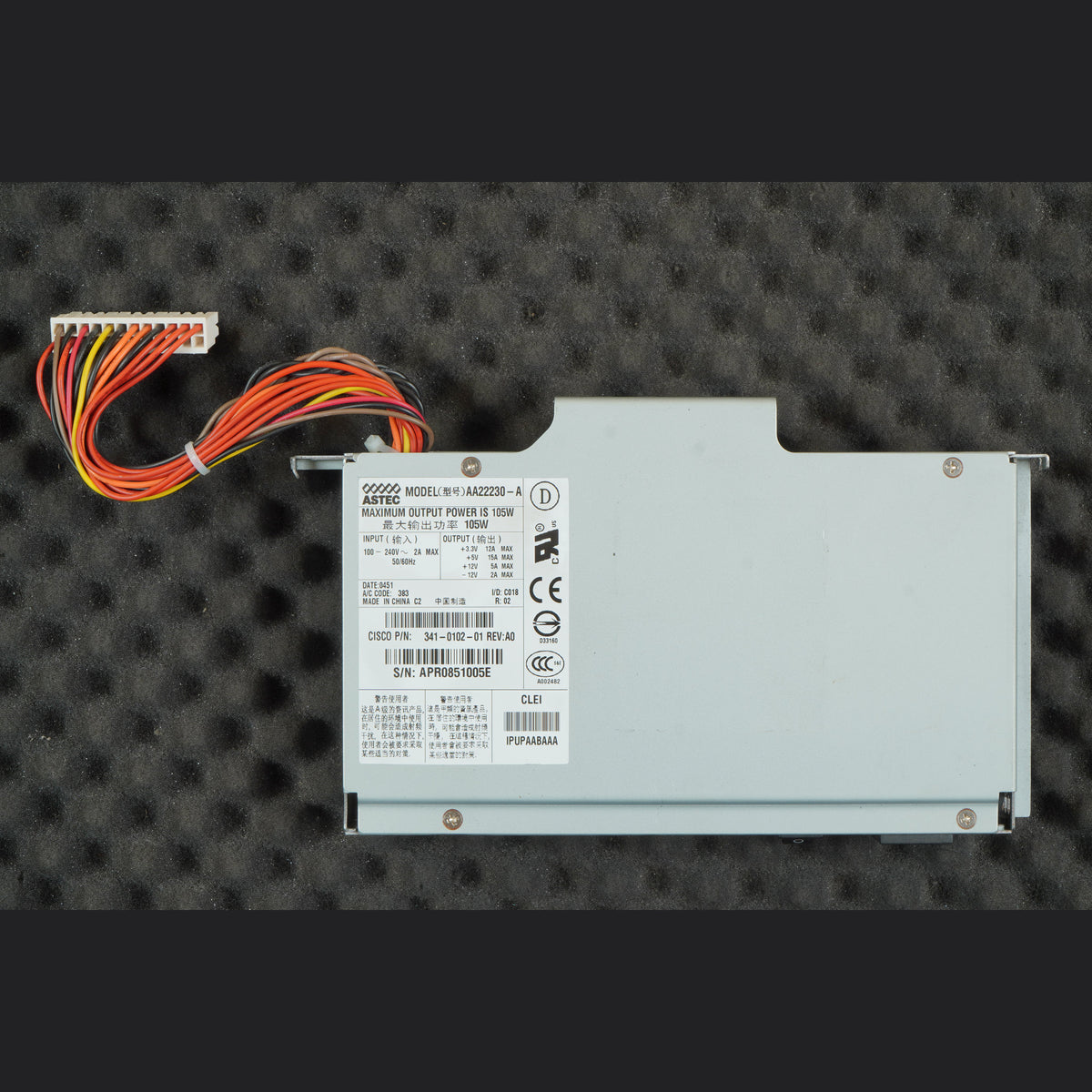 341-0102-01 Cisco Power Supply Astec AA22230-A PSU
