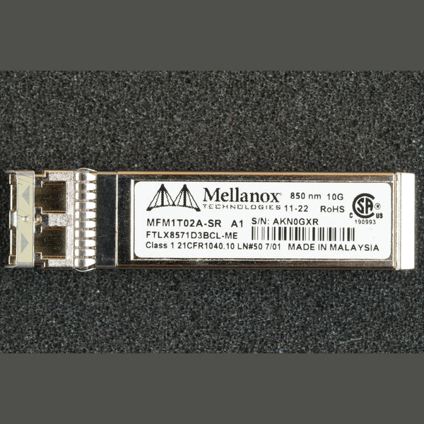 Mellanox MFM1T02A-SR 10Gb 10GBase Short Range SFP Transceiver Module SFP+