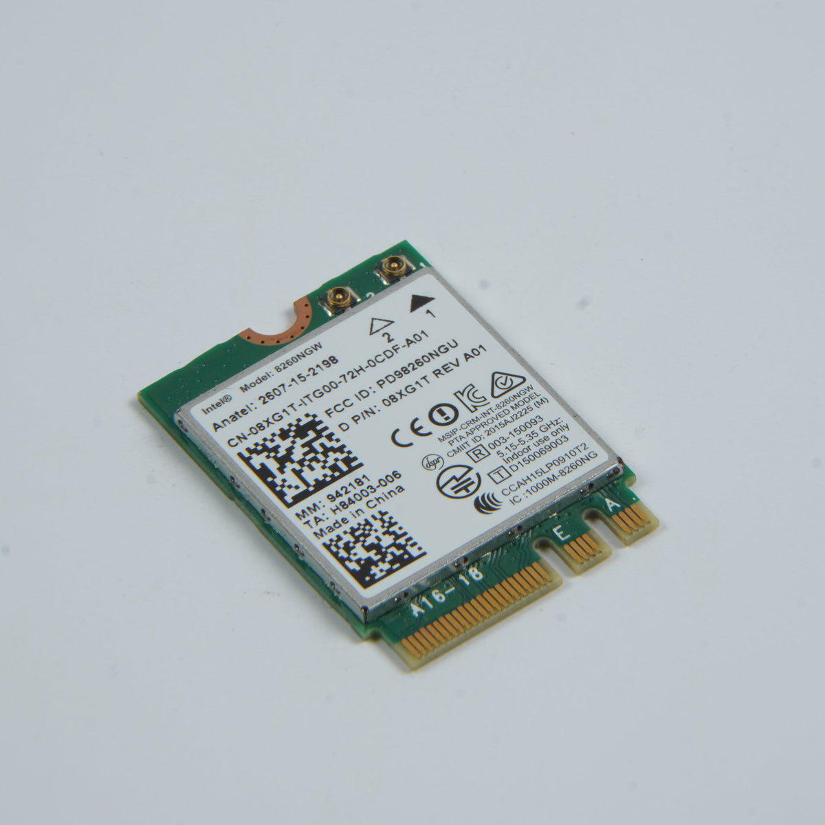 Dell 8XG1T 08XG1T Wireless WiFi Card Intel 8260NGW